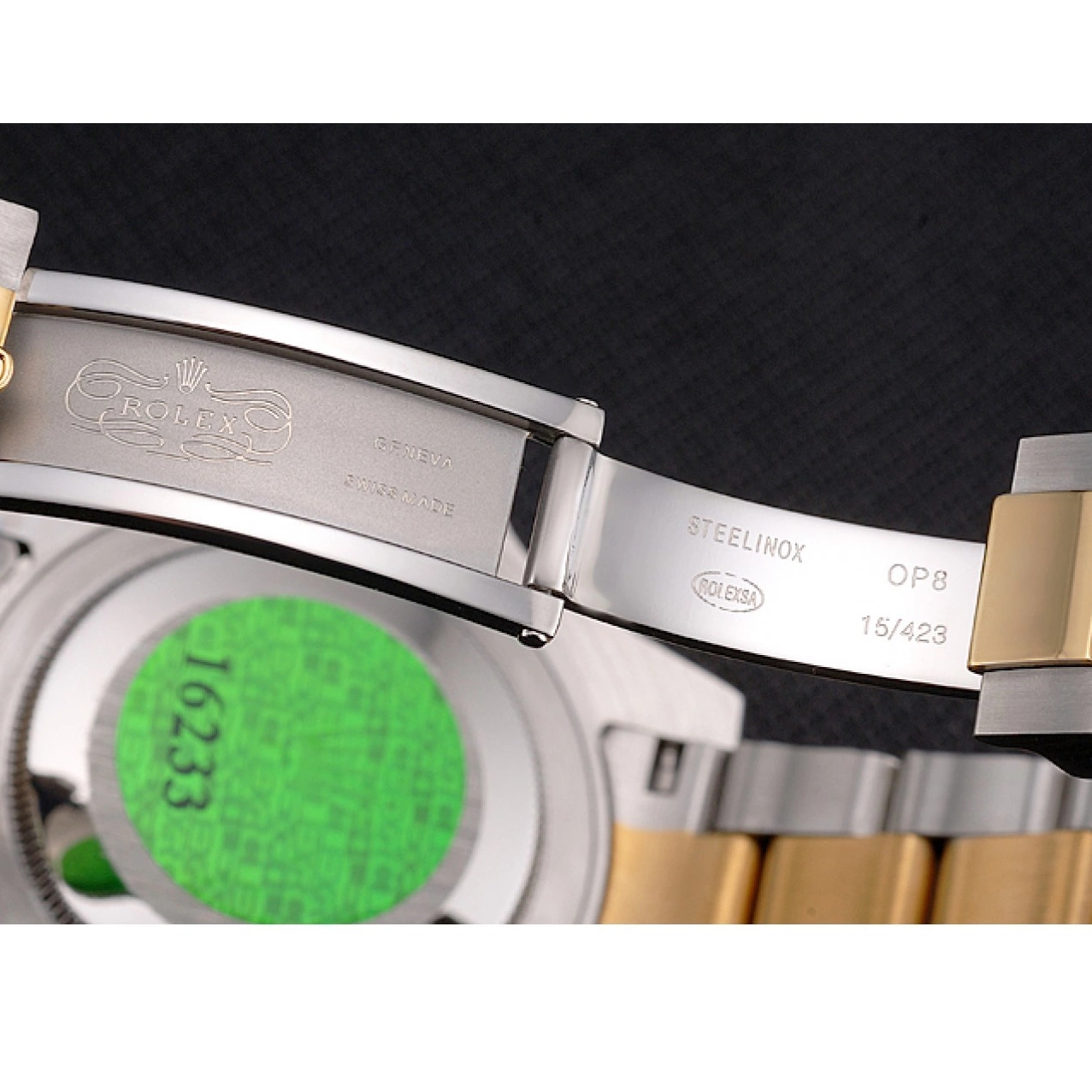 Best AAA Replica Sites Rolex Swiss Bracelet Tone Submariner And Gold Steel Two Dial Bezel Black 0728
